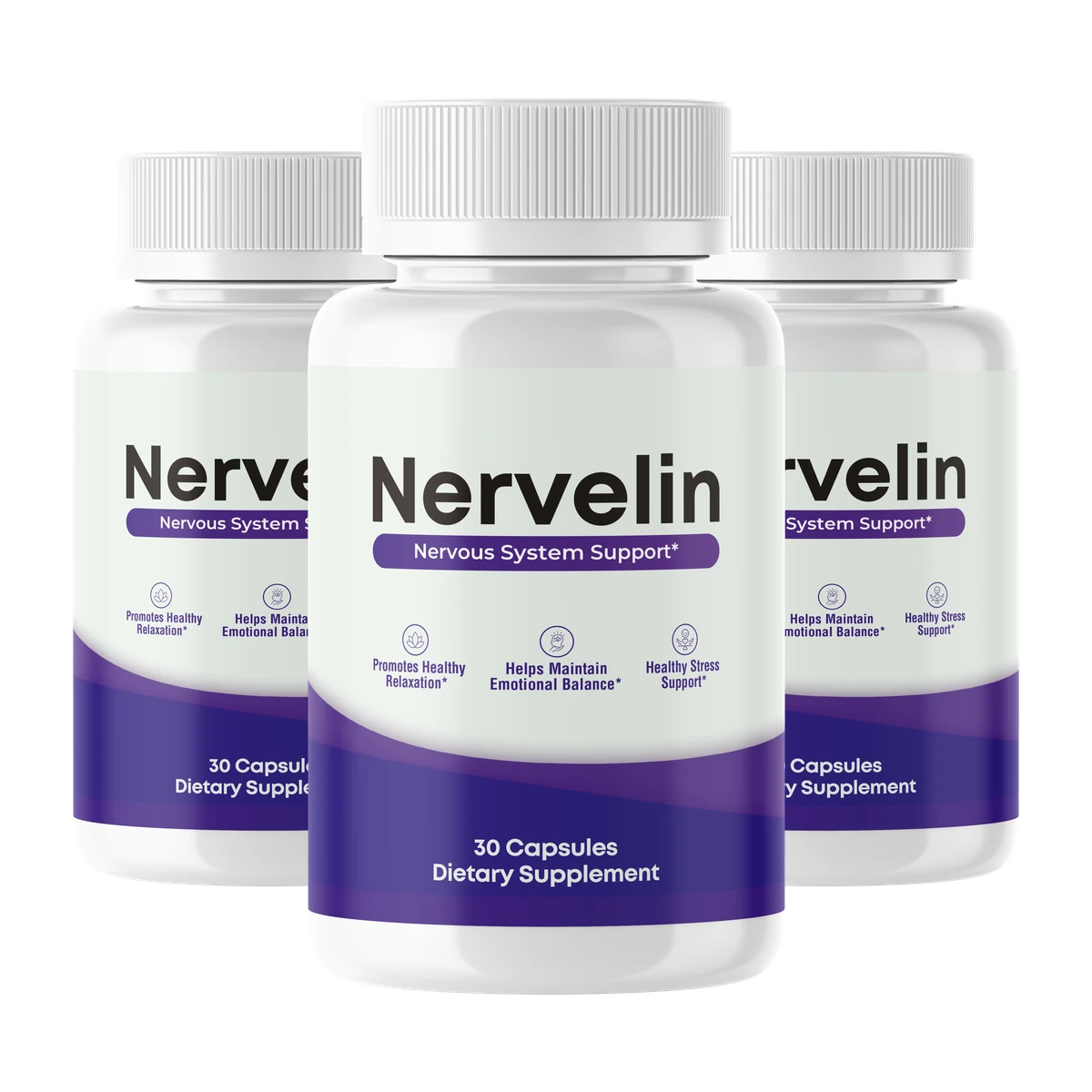 Nervelin natural brain-support powder, 3-pouch bundle